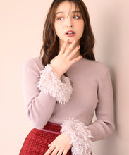 画像をギャラリービューアに読み込む, フェザー袖リブニット/MM438309