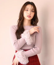 画像をギャラリービューアに読み込む, フェザー袖リブニット/MM438309