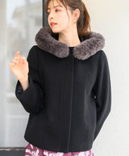 画像をギャラリービューアに読み込む, フードファー付きショートコート/MM448603