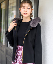 画像をギャラリービューアに読み込む, フードファー付きショートコート/MM448603