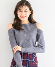 画像をギャラリービューアに読み込む, 肩開きレイヤード風ニット/MM448316