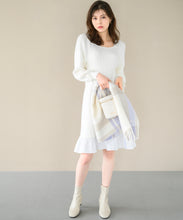 画像をギャラリービューアに読み込む, 裾フリルミニニットワンピース/MM447417