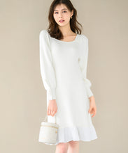 画像をギャラリービューアに読み込む, 裾フリルミニニットワンピース/MM447417