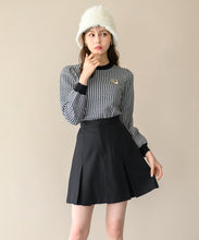 画像をギャラリービューアに読み込む, ブローチ付きカラーニット/MM448321