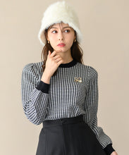 画像をギャラリービューアに読み込む, ブローチ付きカラーニット/MM448321