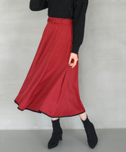 画像をギャラリービューアに読み込む, バイカラーフレアスカート/MM447215