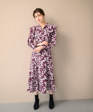 画像をギャラリービューアに読み込む, バイカラーフラワーワンピース/MM447411