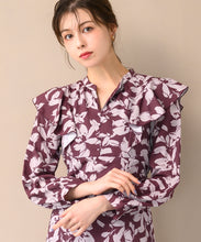 画像をギャラリービューアに読み込む, バイカラーフラワーワンピース/MM447411