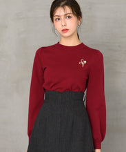 画像をギャラリービューアに読み込む, ブローチ付きカラーニット/MM448321