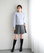 画像をギャラリービューアに読み込む, ラメフラッフィーチェック柄ハイネックニット/MM448322