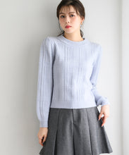 画像をギャラリービューアに読み込む, ラメフラッフィーチェック柄ハイネックニット/MM448322