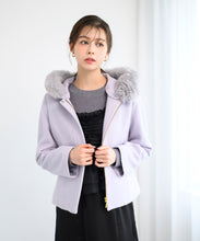 画像をギャラリービューアに読み込む, フードファー付きショートコート/MM448603