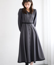 画像をギャラリービューアに読み込む, 配色長袖シャツワンピース/MM447423