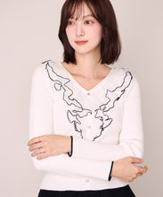 画像をギャラリービューアに読み込む, 【先行予約/10月下旬入荷予定】メロー配色レースフリルニット/MM648312