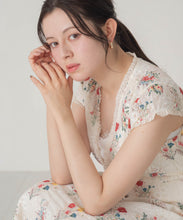 画像をギャラリービューアに読み込む, 【一部店舗限定】フラワープリントシアーレースフレアワンピース/MM657404