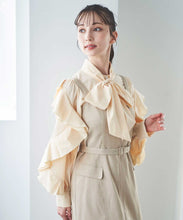画像をギャラリービューアに読み込む, フリルスリーブボウタイブラウス/TT518101