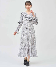 画像をギャラリービューアに読み込む, フラワープリントフリルワンピース/TT517404