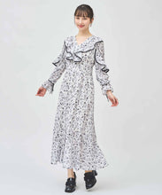 画像をギャラリービューアに読み込む, フラワープリントフリルワンピース/TT517404