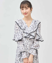 画像をギャラリービューアに読み込む, フラワープリントフリルワンピース/TT517404