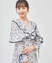 画像をギャラリービューアに読み込む, フラワープリントフリルワンピース/TT517404