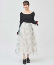 画像をギャラリービューアに読み込む, フラワープリントチュールスカート/TT517203