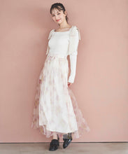 画像をギャラリービューアに読み込む, フラワープリントチュールスカート/TT517203