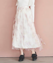 画像をギャラリービューアに読み込む, フラワープリントチュールスカート/TT517203