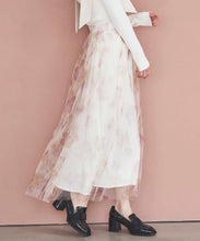 画像をギャラリービューアに読み込む, フラワープリントチュールスカート/TT517203
