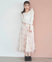 画像をギャラリービューアに読み込む, フラワープリントチュールスカート/TT517203