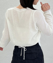 画像をギャラリービューアに読み込む, 【一部店舗限定】リボン付きフェミニンクルーネックニット/TT658305