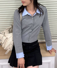 画像をギャラリービューアに読み込む, 【再入荷】WEB限定 レイヤード衿付きニット/TT558301