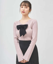 画像をギャラリービューアに読み込む, 取り外し配色リボンカーデトップス/TT518312