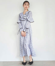 画像をギャラリービューアに読み込む, フラワープリントフリルワンピース/TT517404