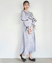 画像をギャラリービューアに読み込む, フラワープリントフリルワンピース/TT517404