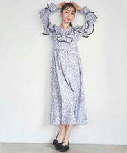 画像をギャラリービューアに読み込む, フラワープリントフリルワンピース/TT517404