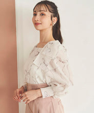 画像をギャラリービューアに読み込む, 肩リボンプリントブラウス/TT518102