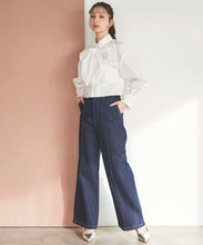 画像をギャラリービューアに読み込む, フロントタッククロップドボウタイシャツ/TT518103
