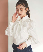 画像をギャラリービューアに読み込む, フロントタッククロップドボウタイシャツ/TT518103
