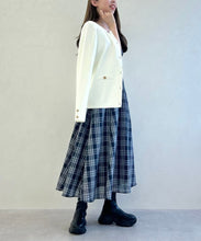 画像をギャラリービューアに読み込む, 一部店舗限定 2wayオフショルチェックフレアワンピース/MM557410