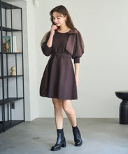 画像をギャラリービューアに読み込む, 肩リボンミニニットワンピース/TT537409
