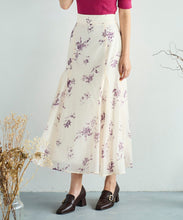 画像をギャラリービューアに読み込む, フラワー柄シアースカート/TT537203