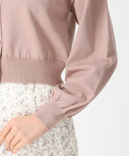 画像をギャラリービューアに読み込む, Vネックパフスリーブカーディガン/TT538403