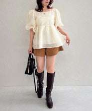 画像をギャラリービューアに読み込む, 一部店舗限定 2wayオフショルジャガードブラウス/TT558101