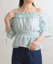 画像をギャラリービューアに読み込む, シャーリングフリルブラウス/TT628103