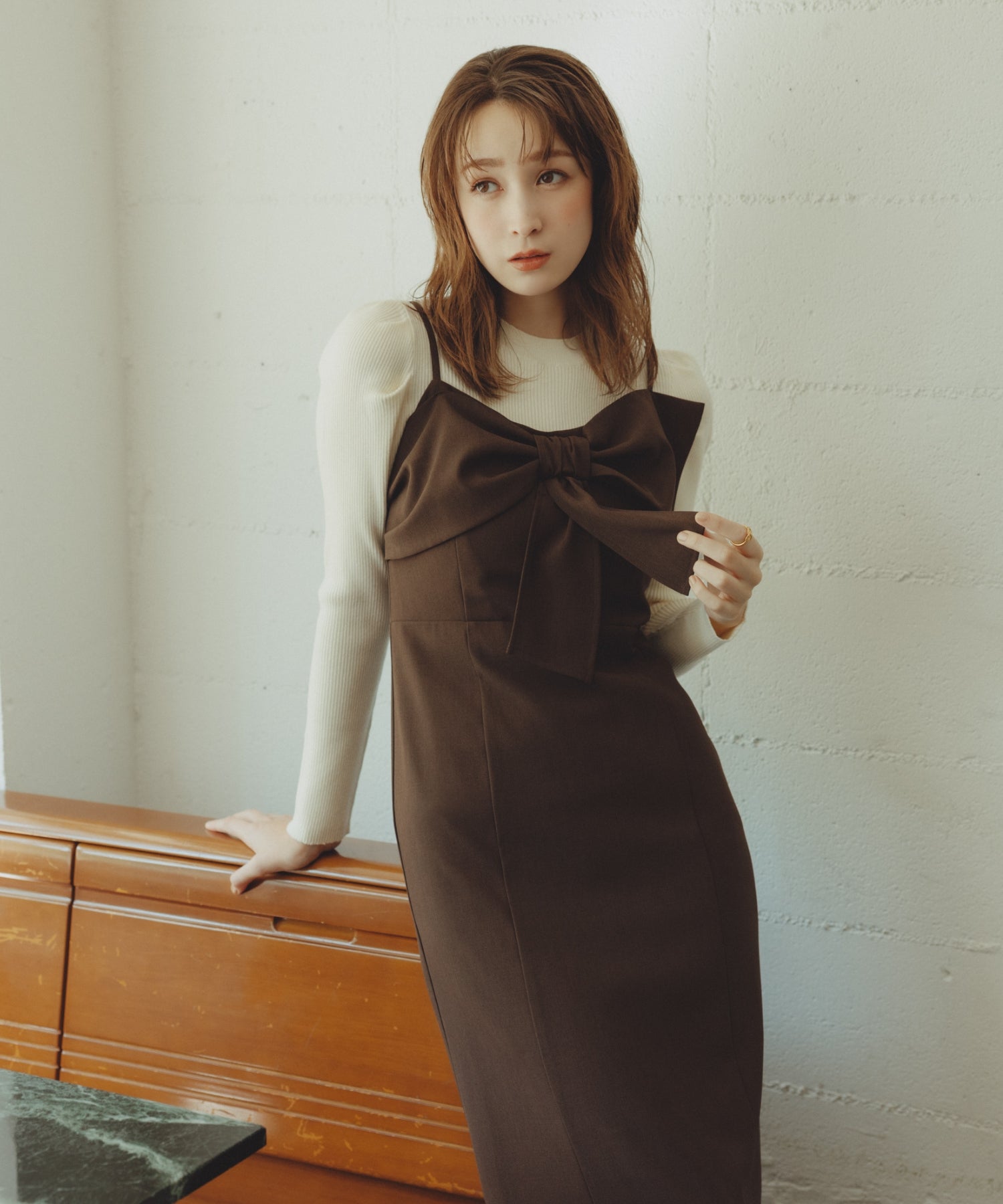 ニットセットリボンモチーフジャンスカ/TT547403 – MISCH MASCH|31