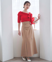 画像をギャラリービューアに読み込む, アシメオフショルリボンニット/TT518314