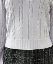 画像をギャラリービューアに読み込む, 【WEB限定予約販売/11月中旬発売予定】バックリボンビジューケーブルニット/MM548323