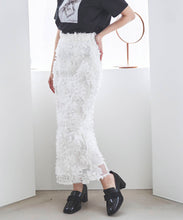 画像をギャラリービューアに読み込む, フラワードットチュールタイトスカート/TT517206