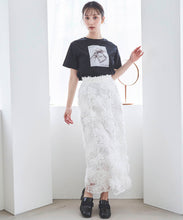 画像をギャラリービューアに読み込む, フラワードットチュールタイトスカート/TT517206