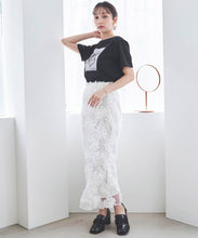画像をギャラリービューアに読み込む, フラワードットチュールタイトスカート/TT517206